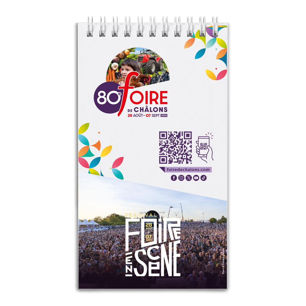 Carnet de notes "80e foire de Châlons"