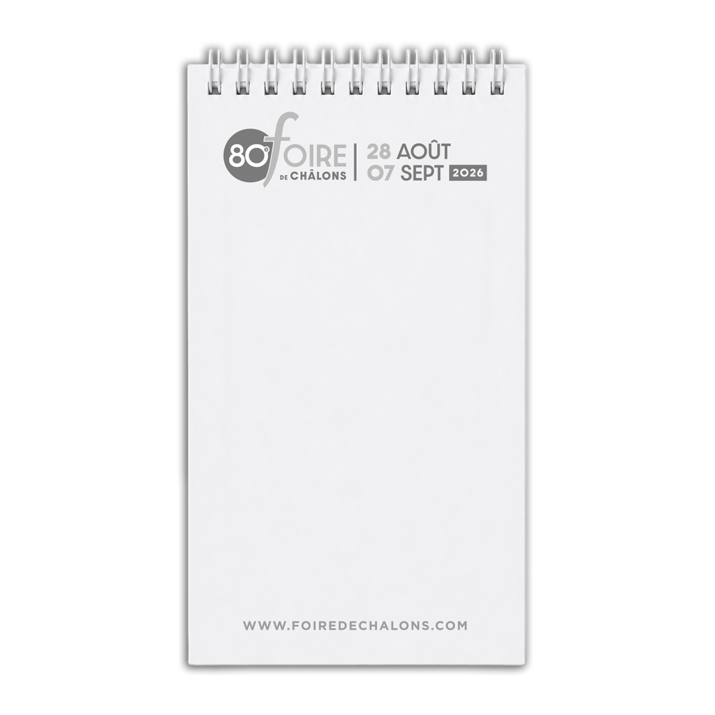 Carnet de notes "80e foire de Châlons"