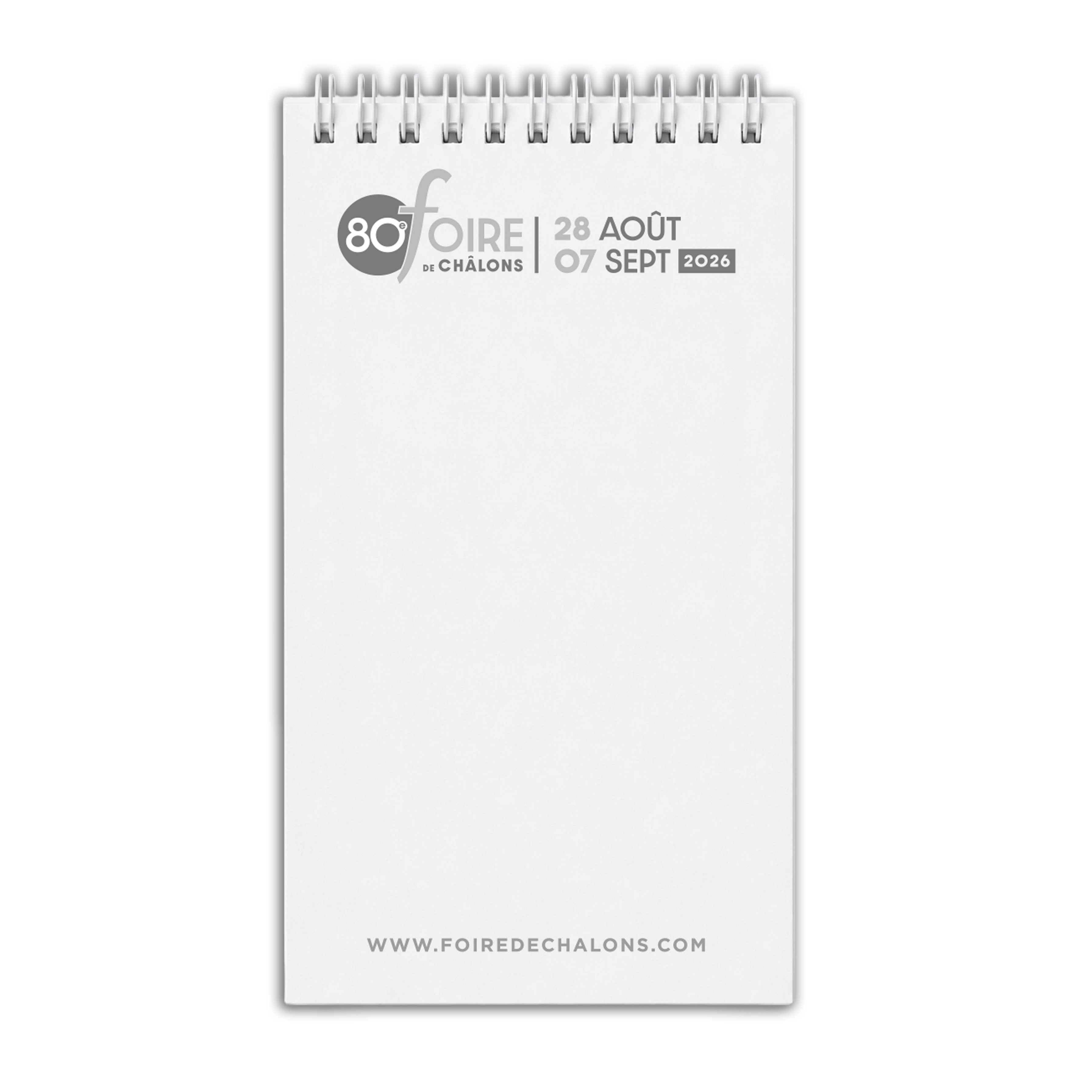 Carnet de notes "80e foire de Châlons"